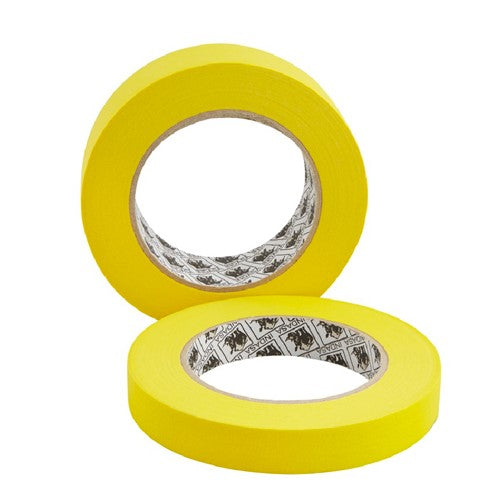 Indasa 24mm (1") Yellow Automotive Masking Tape – MTY, High-Temp (565957)
