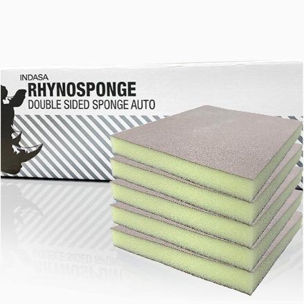 Indasa Double-Sided Sanding Sponge – Rhyno, Micro Fine 1000–1500 Grit, Wet or Dry