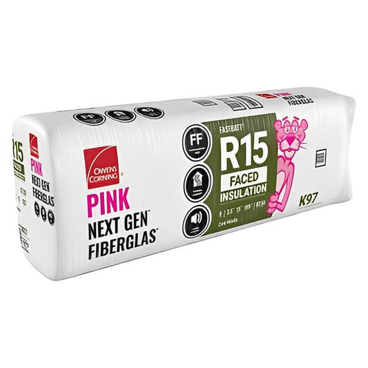 Owens Corning R-15 Kraft Faced Fiberglass Insulation FastBatts (All Sizes)