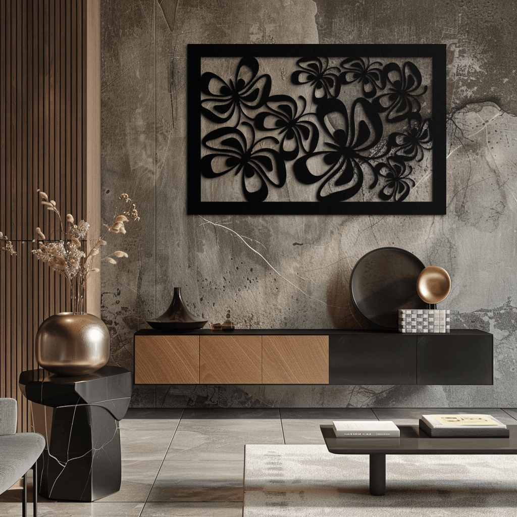 Steel Floral Burst Wall Art Sculpture - Premium Handcrafted Home and Office Decor