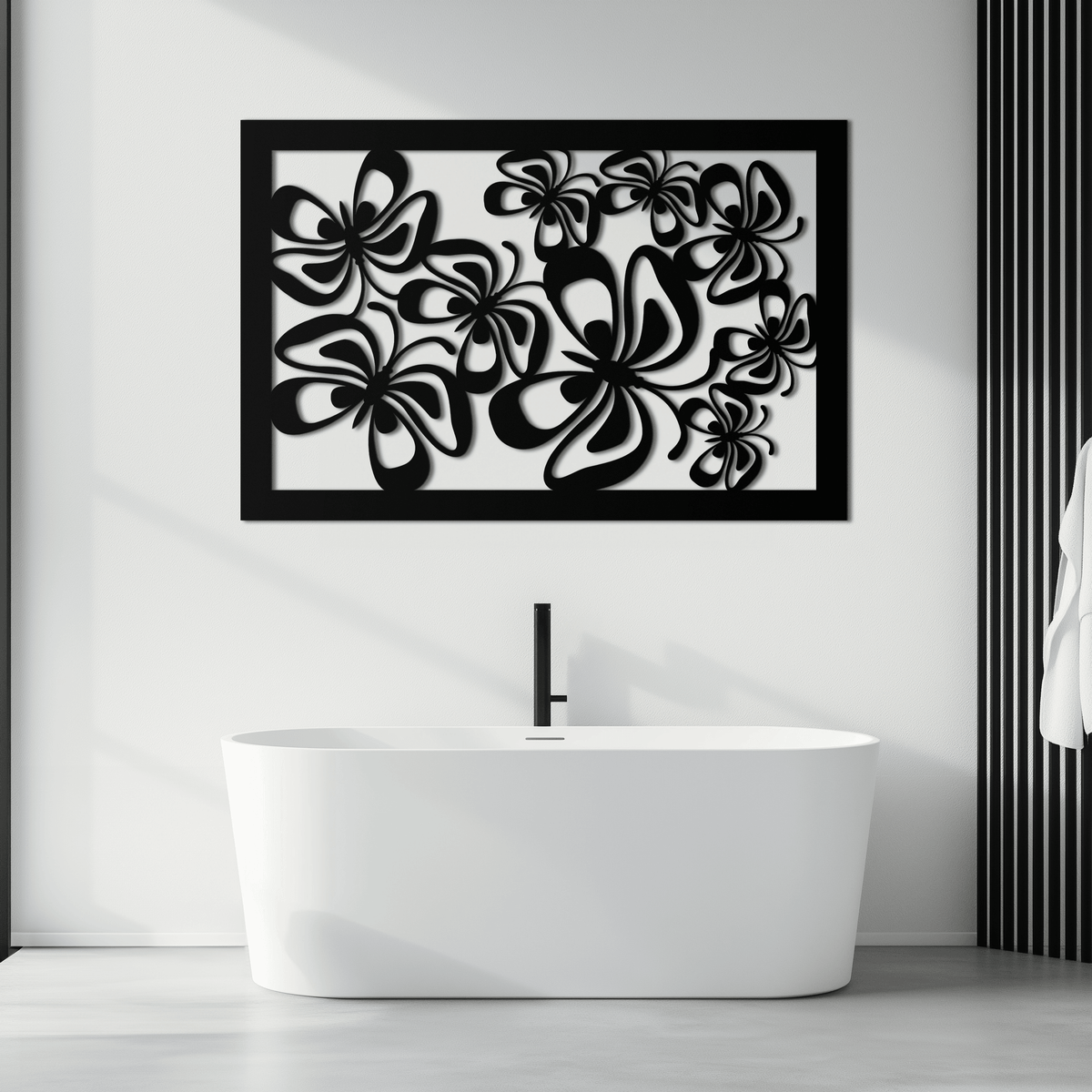 Steel Floral Burst Wall Art Sculpture - Premium Handcrafted Home and Office Decor
