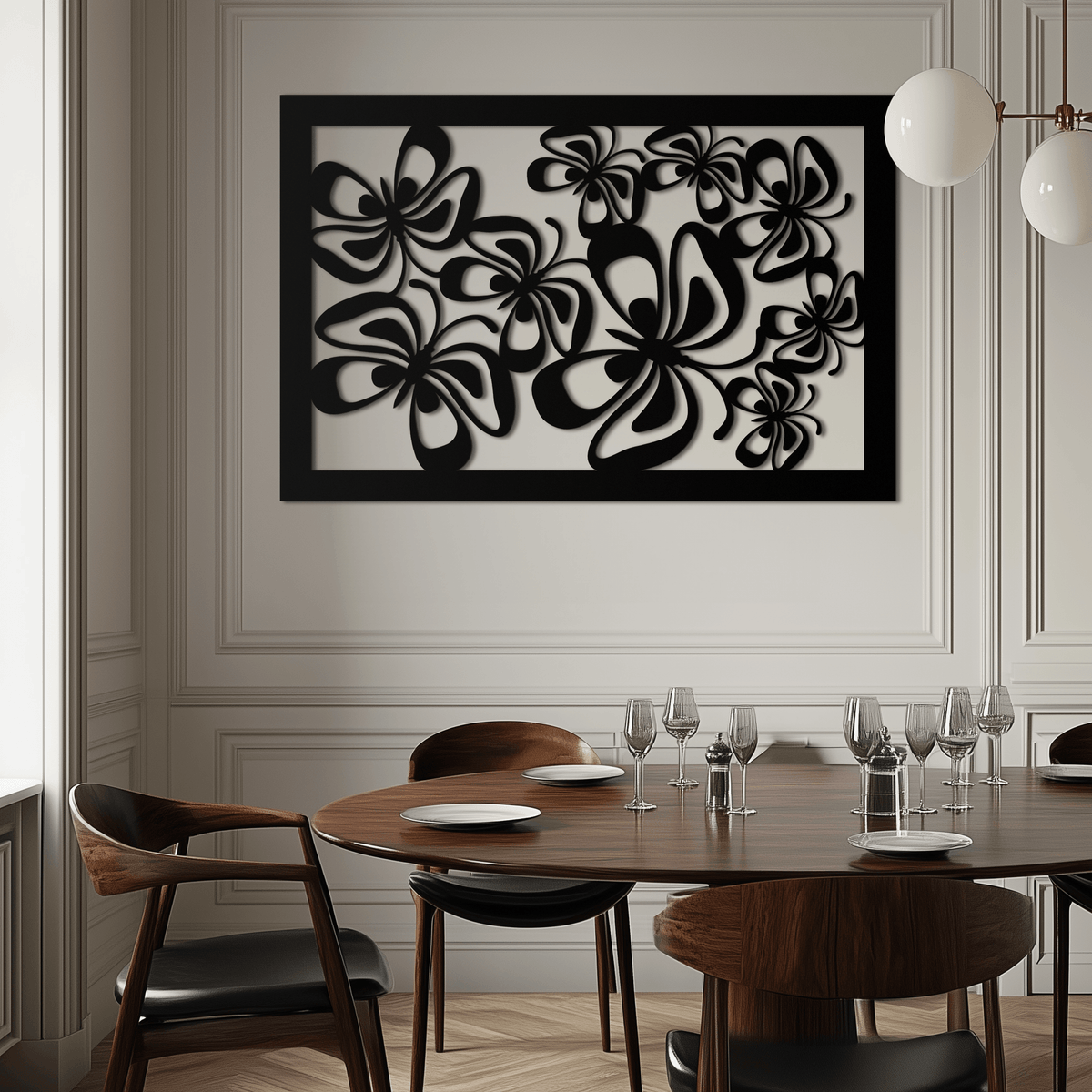 Steel Floral Burst Wall Art Sculpture - Premium Handcrafted Home and Office Decor