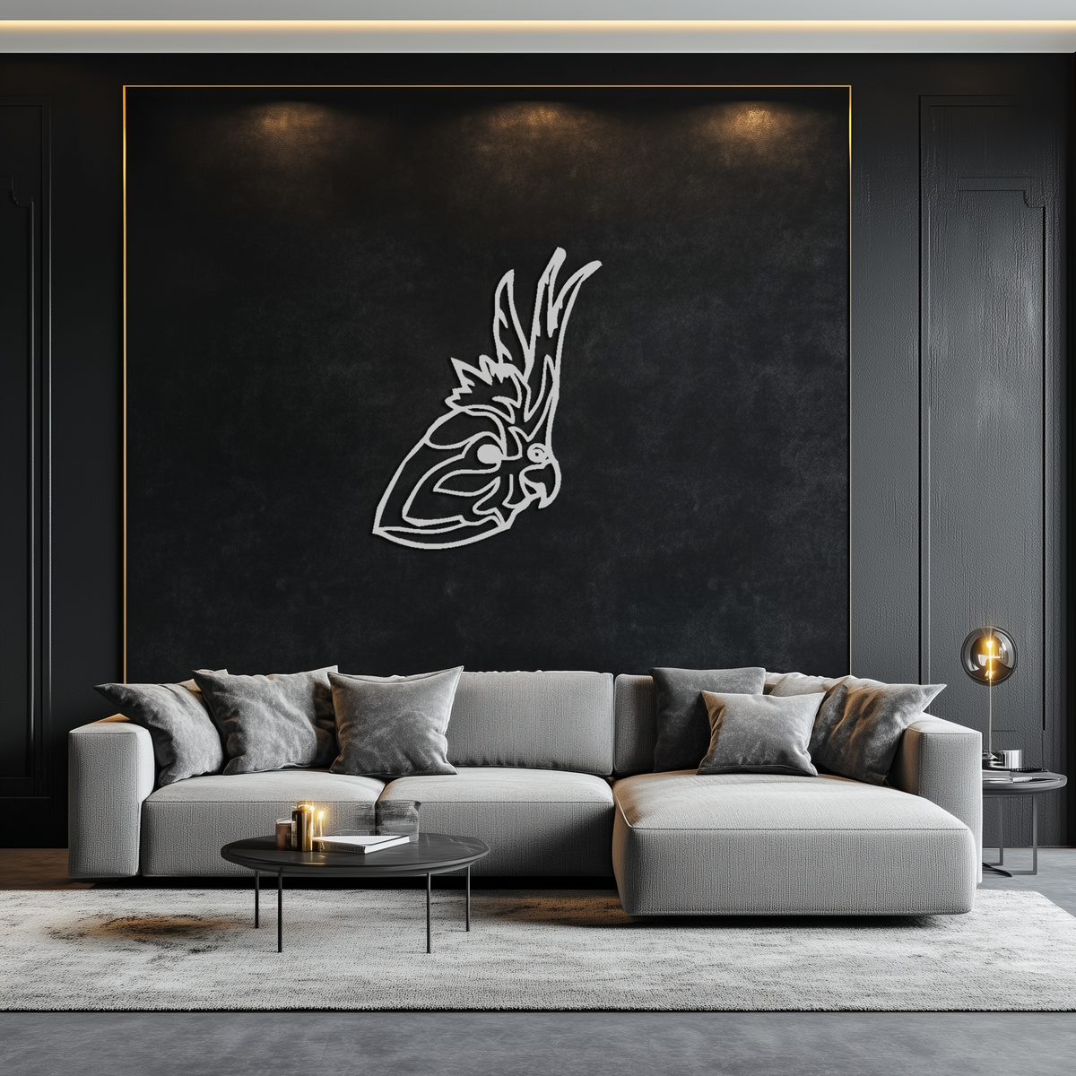 Rooster Metal Wall Art - Modern Farmhouse Style Steel Sculpture