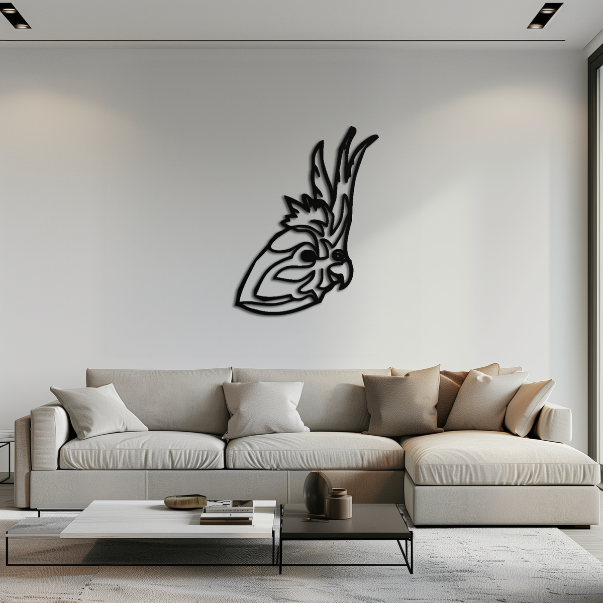 Rooster Metal Wall Art - Modern Farmhouse Style Steel Sculpture
