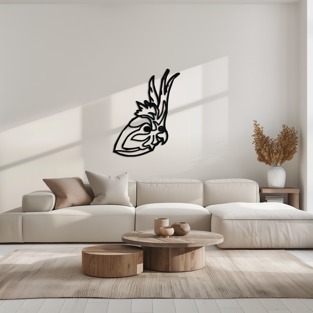 Rooster Metal Wall Art - Modern Farmhouse Style Steel Sculpture