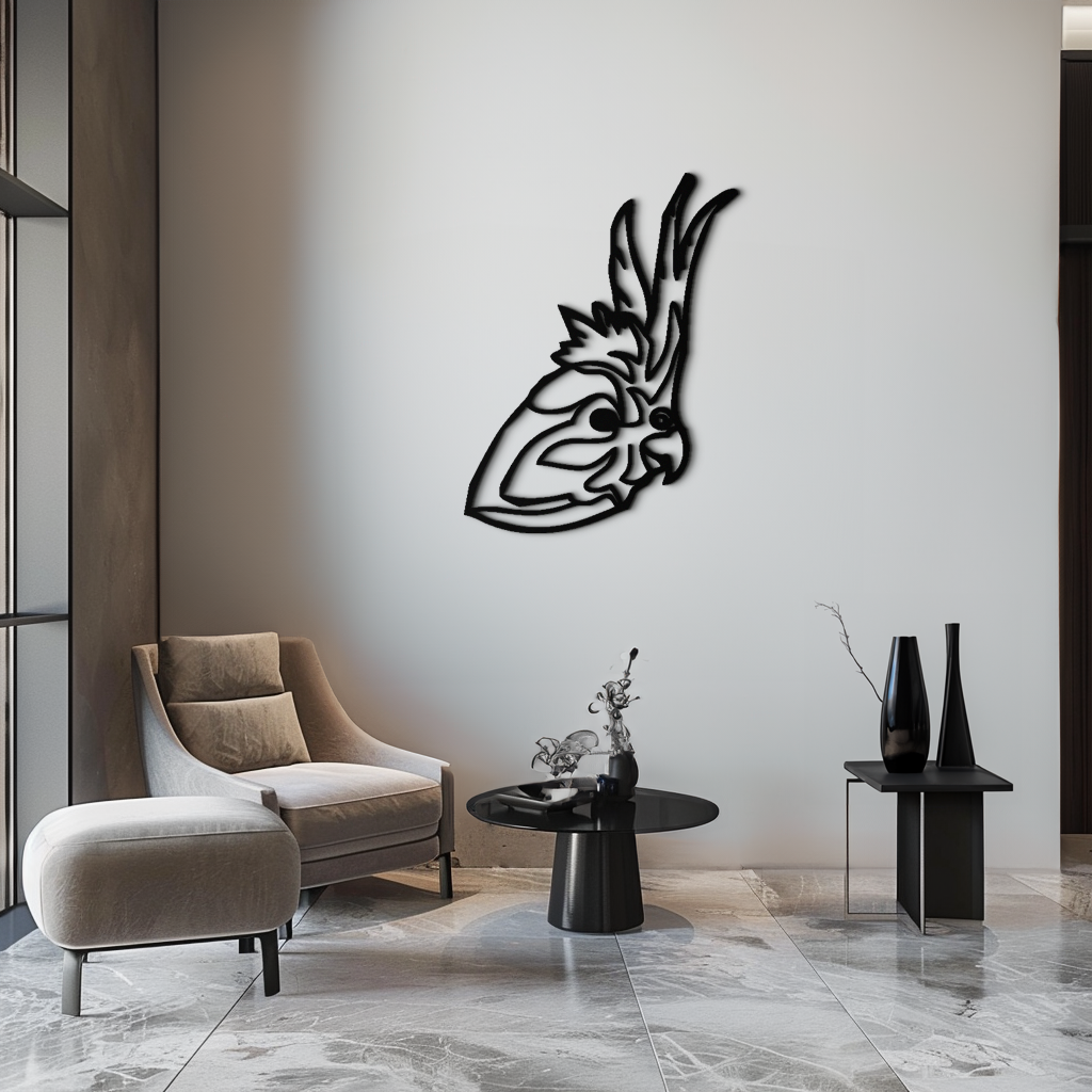 Rooster Metal Wall Art - Modern Farmhouse Style Steel Sculpture