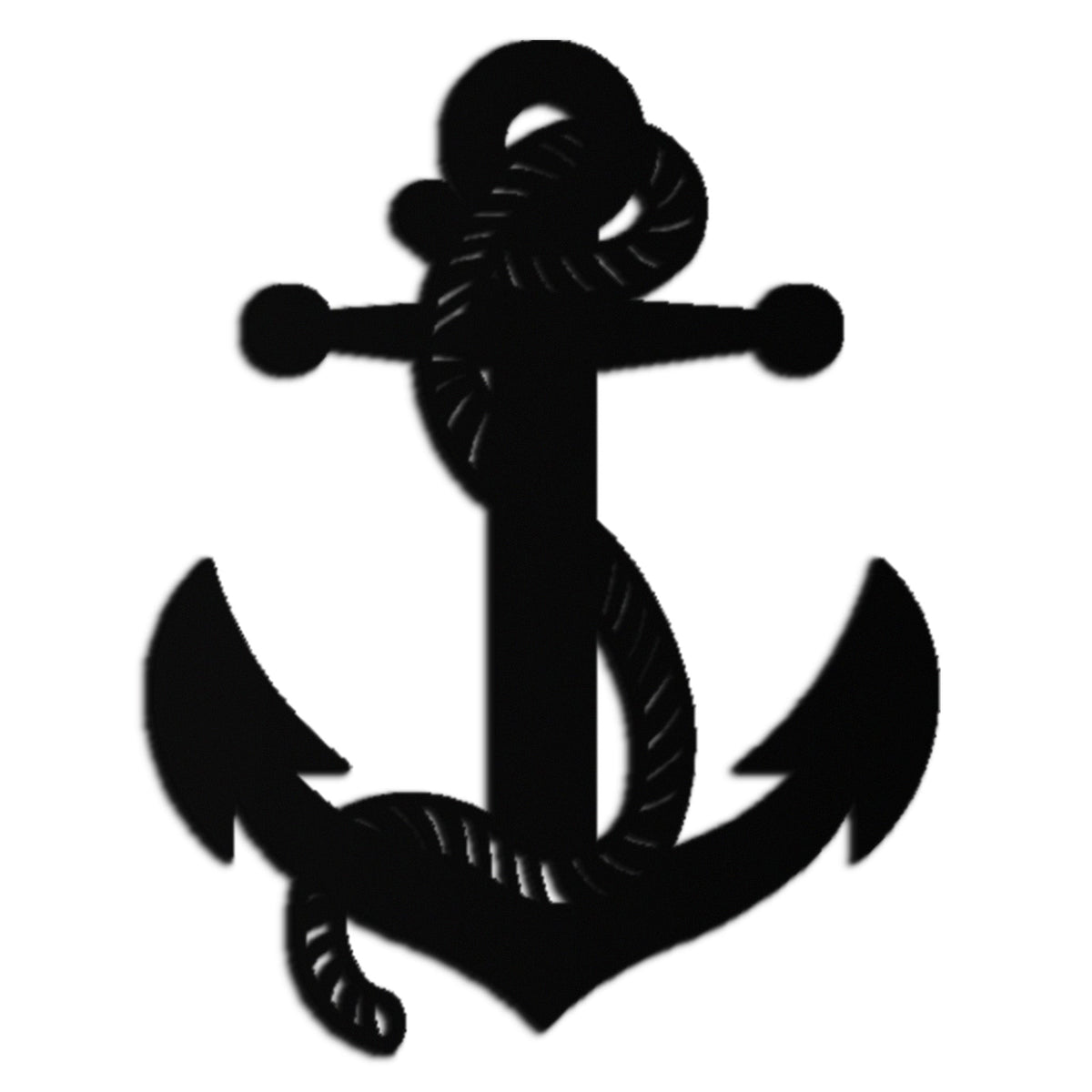 Metal Wall Art Nautical Anchor Premium Steel Ready to Hang Home and Office Decor