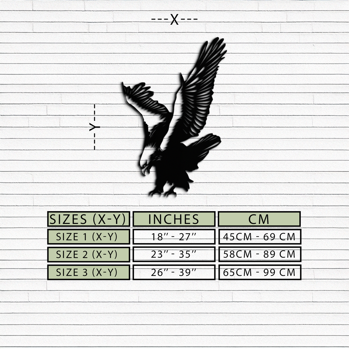 Steel Eagle Wall Art Sculpture - Powerful Dynamic Bird Silhouette