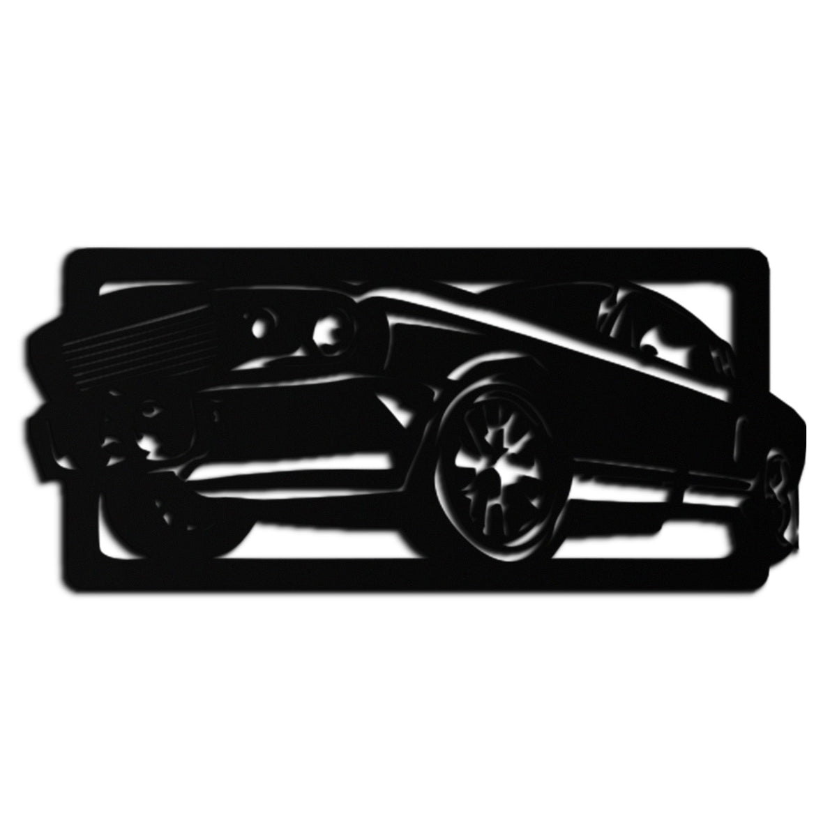 Premium Steel Muscle Car Wall Art - Classic Vintage Automotive