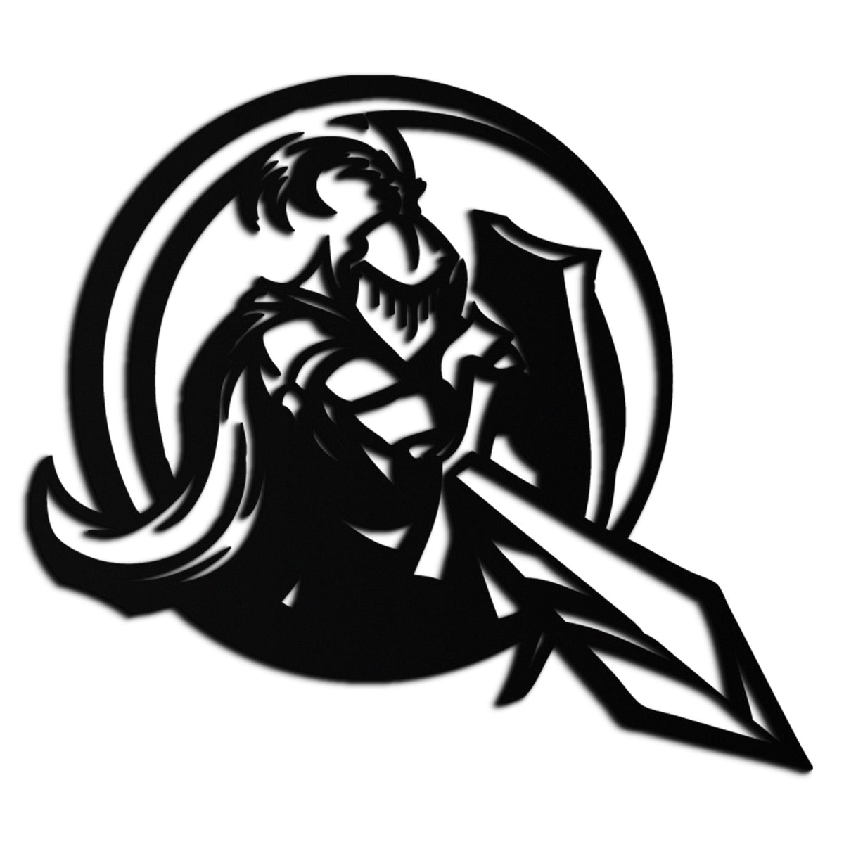 Medieval Knight Steel Metal Wall Art - Intricately Detailed Premium Warrior Decor