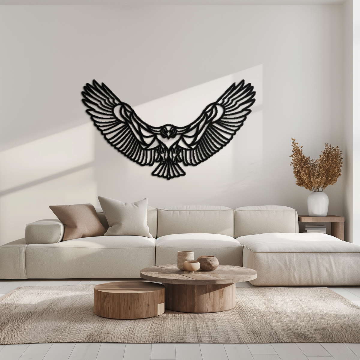 Majestic Soaring Eagle Metal Wall Art - Premium Steel Finish