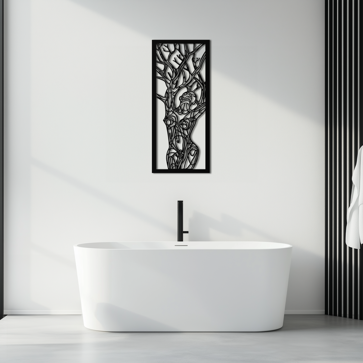 Tree of Life Metal Wall Art - Abstract Feminine Modern Bohemian Statement Design