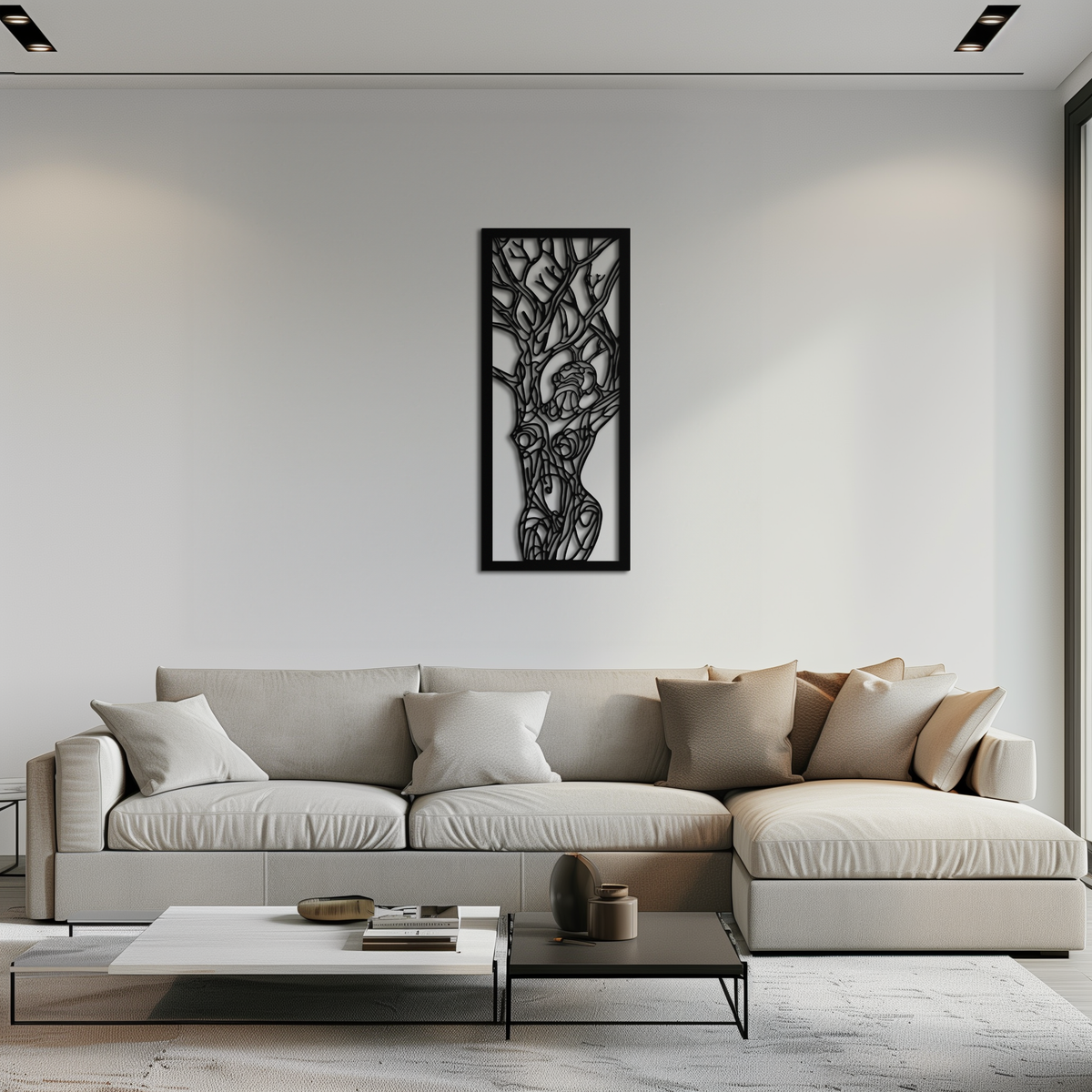 Tree of Life Metal Wall Art - Abstract Feminine Modern Bohemian Statement Design