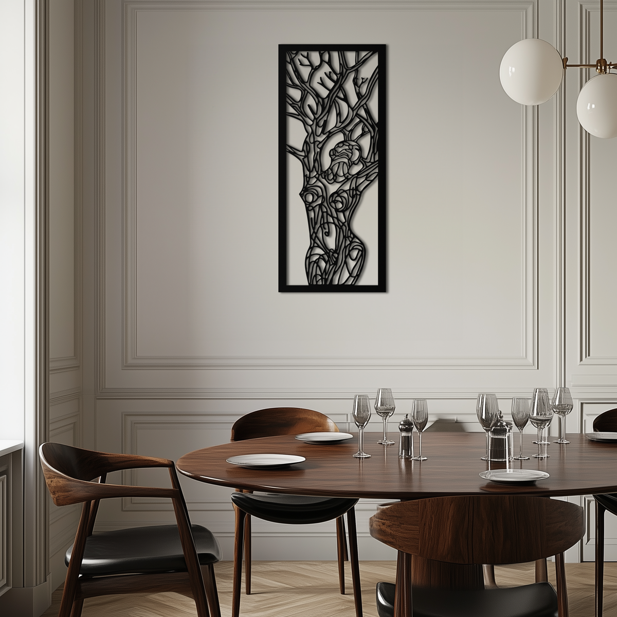Tree of Life Metal Wall Art - Abstract Feminine Modern Bohemian Statement Design