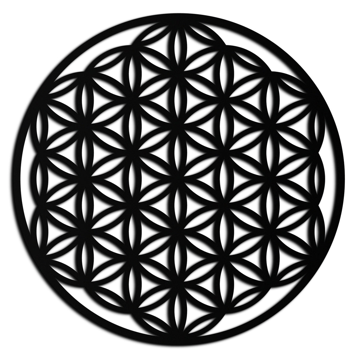 Metal Wall Art Flower of Life Sacred Geometry - Spiritual Design
