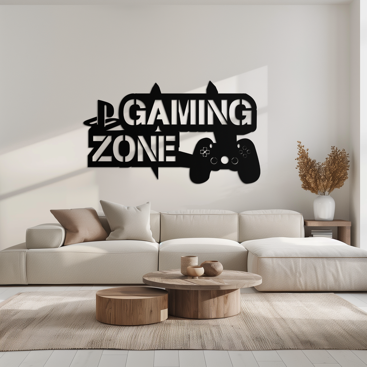 Metal Wall Art Gaming Zone - Controller Design for Gamer Room