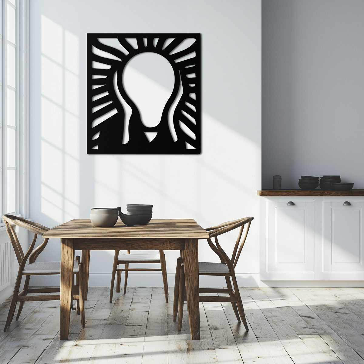 Metal Wall Art The Scream Modern Minimalist Expressionist Contemporary Home Decor