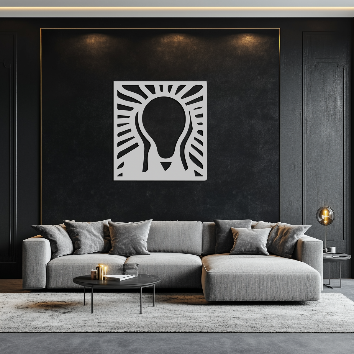 Metal Wall Art The Scream Modern Minimalist Expressionist Contemporary Home Decor