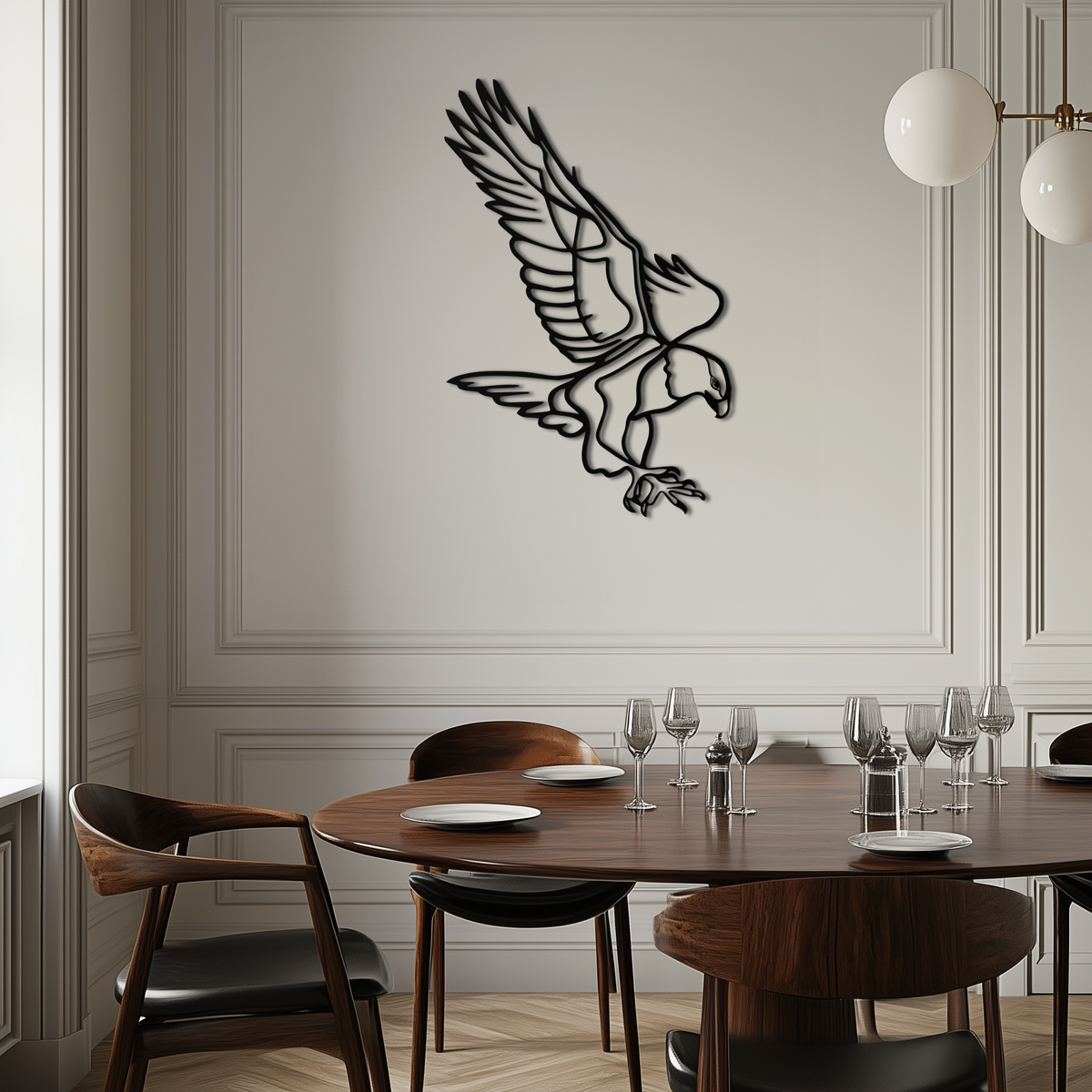 Modern Metal Eagle Wall Art - Bold Majestic Swooping Designs