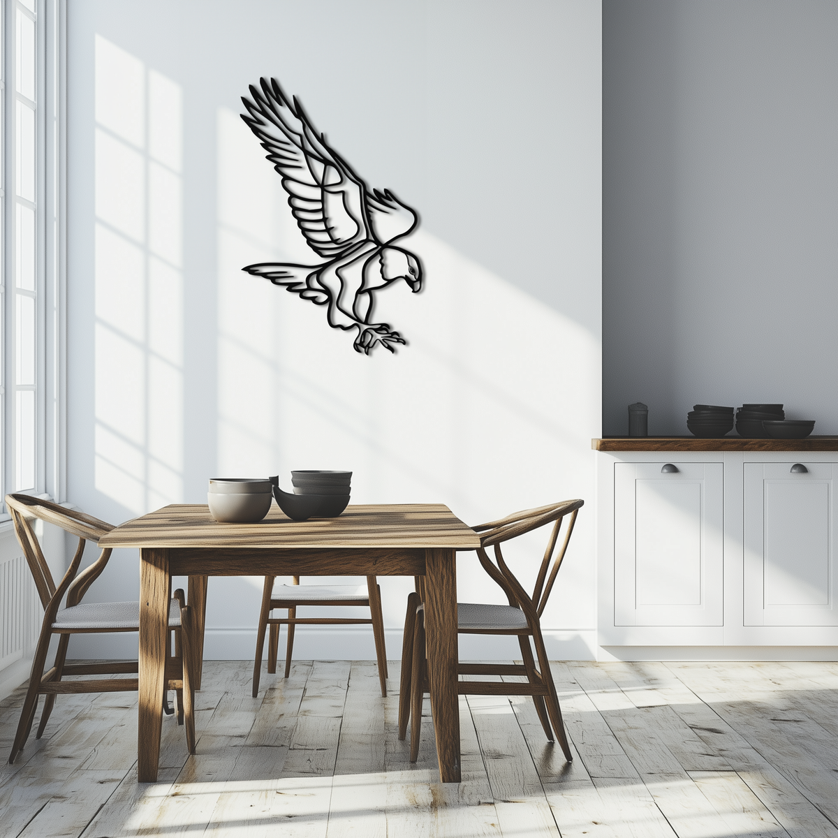 Modern Metal Eagle Wall Art - Bold Majestic Swooping Designs