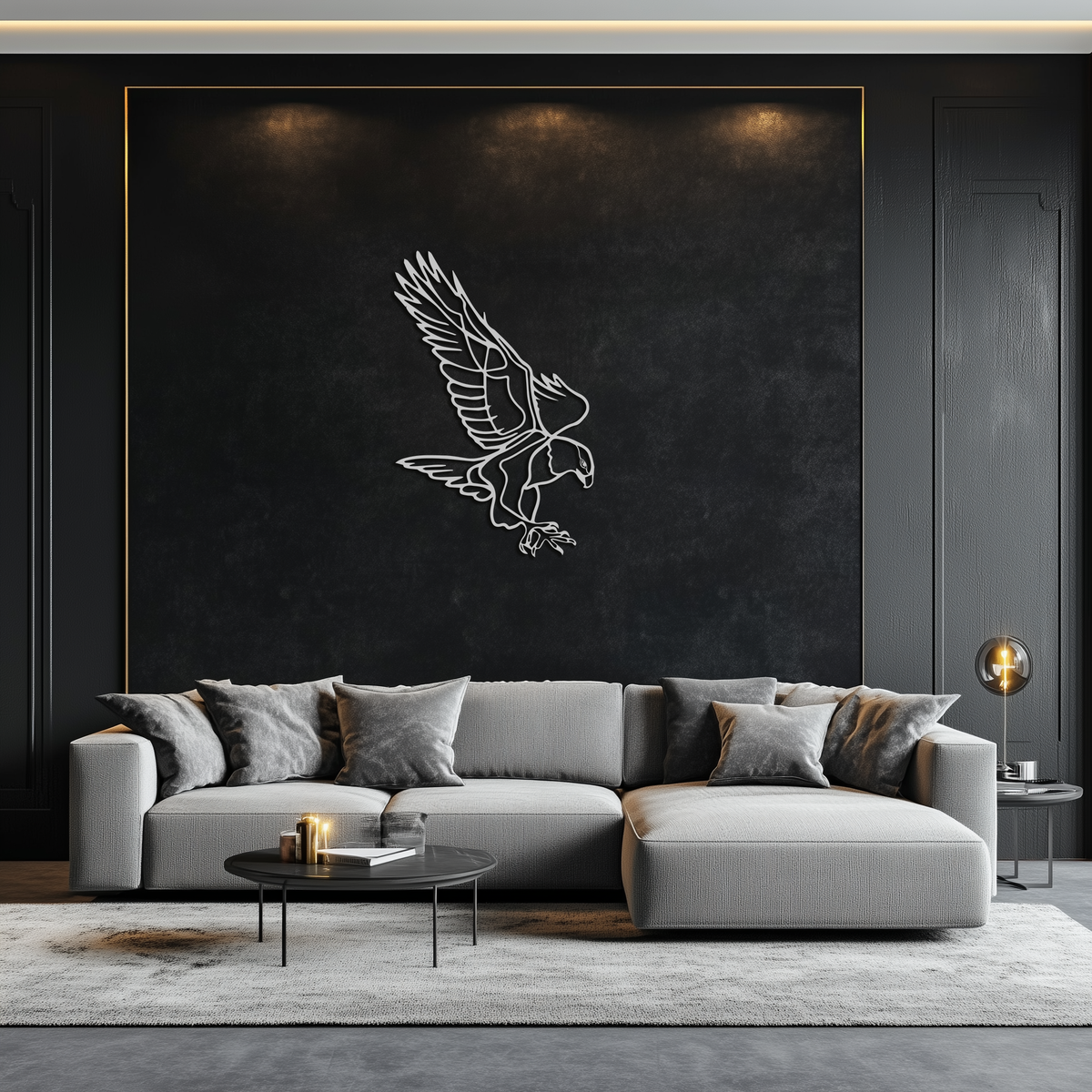 Modern Metal Eagle Wall Art - Bold Majestic Swooping Designs