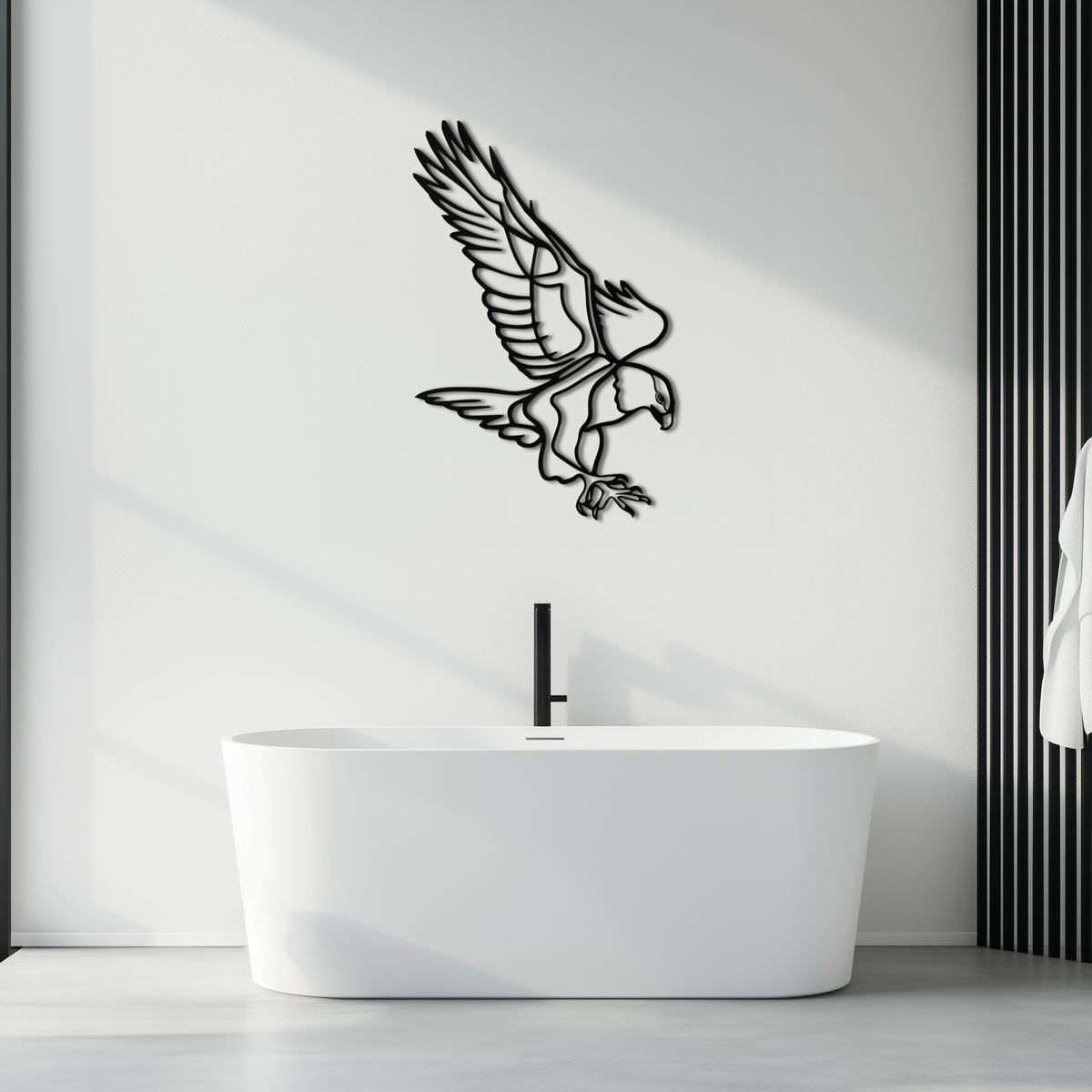 Modern Metal Eagle Wall Art - Bold Majestic Swooping Designs