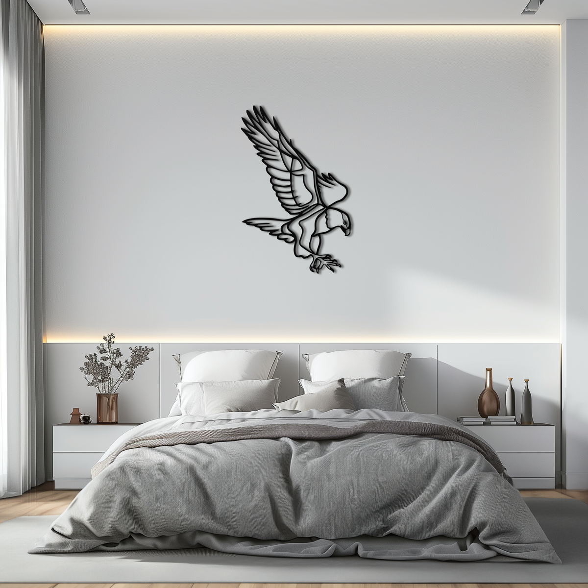 Modern Metal Eagle Wall Art - Bold Majestic Swooping Designs