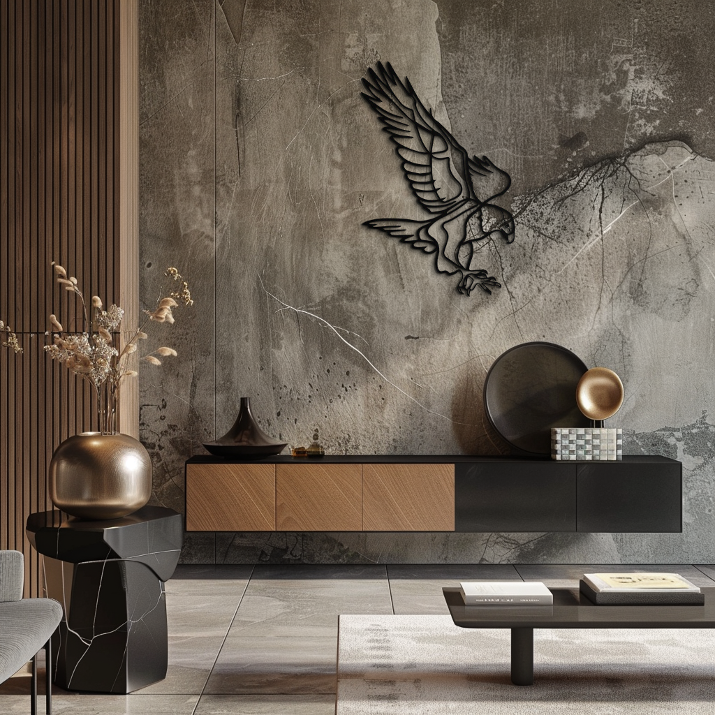 Modern Metal Eagle Wall Art - Bold Majestic Swooping Designs