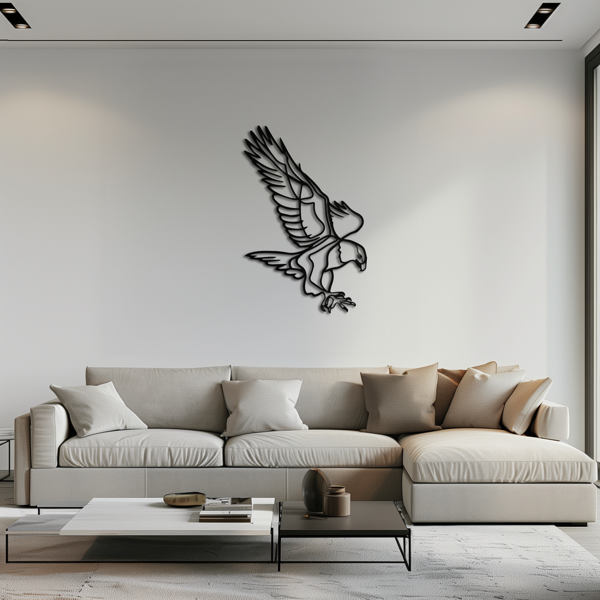 Modern Metal Eagle Wall Art - Bold Majestic Swooping Designs