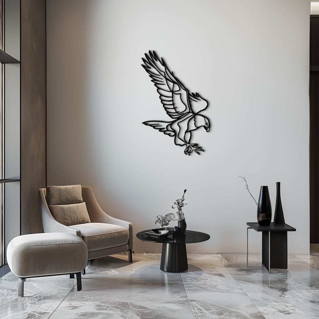 Modern Metal Eagle Wall Art - Bold Majestic Swooping Designs