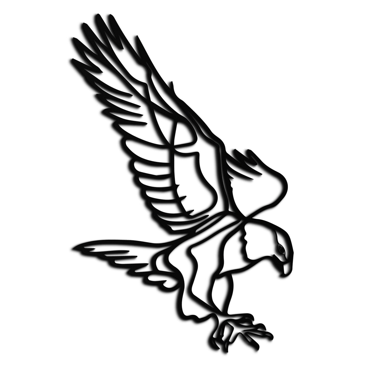Modern Metal Eagle Wall Art - Bold Majestic Swooping Designs
