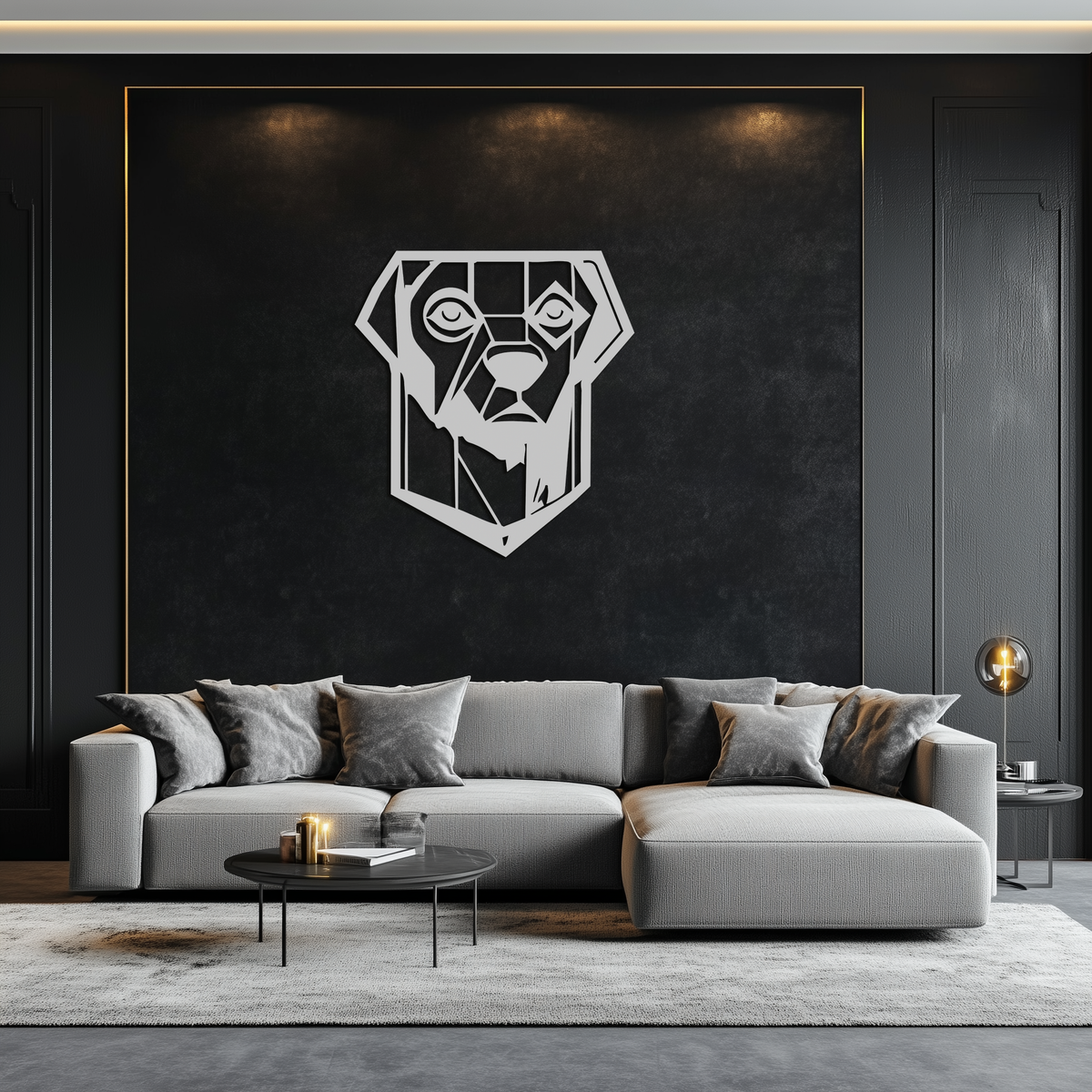 Steel Metal Wall Art - Modern Gollum Character Silhouette Decor