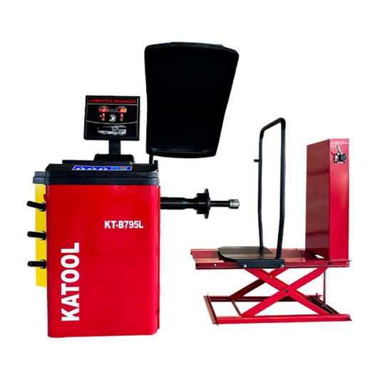 Katool KT-B795L Truck Wheel Balancer with Lift and Hood