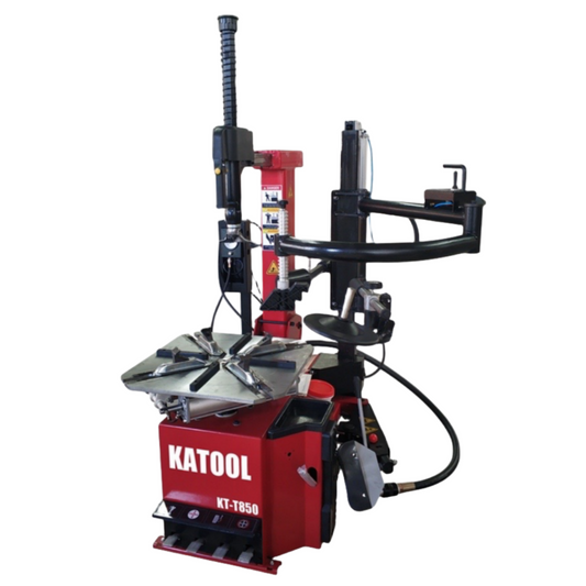 Katool KT-T850 Tilt Back Tire Changer w/ Bead Blaster, Max 28" Rim Clamping
