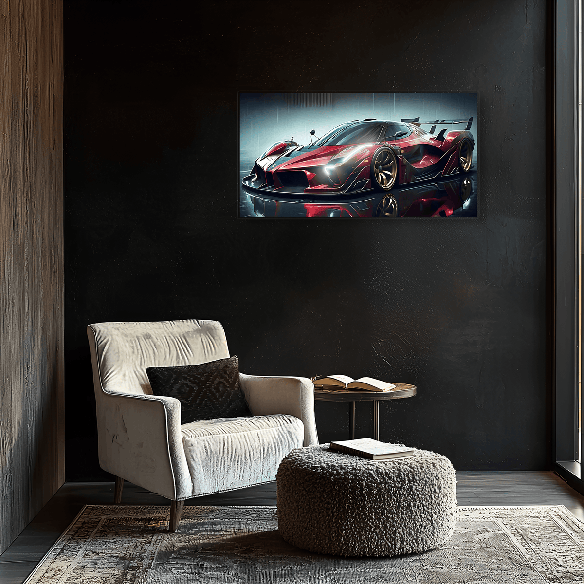 Car Neon LED Wall Art Sign - Modern Automotive Wall Decor Design