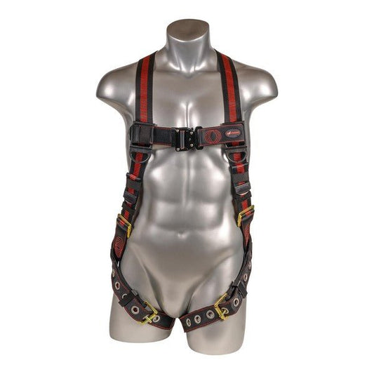 Kapture 5 Point Elite Full Body Harness - Dorsal D-Ring - QC Chest - Tongue Buckle Legs - All Sizes