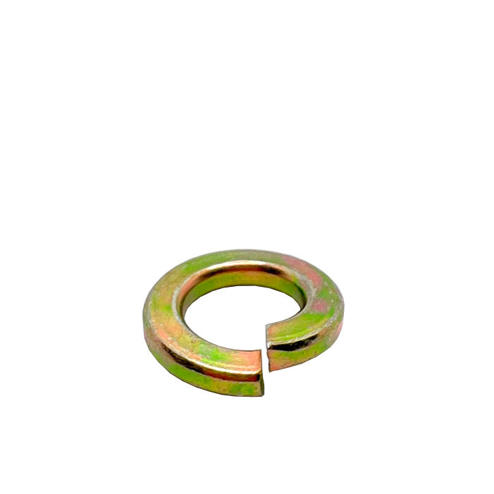1in High Alloy Thru-Hardened Lock Washer Yellow Zinc