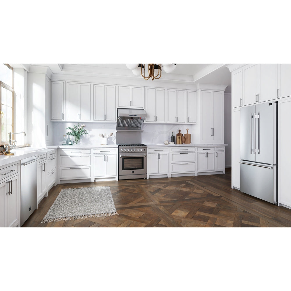Forno Pozzo 24-Inch Built-In Tall Tub Top Control Dishwasher, Stainless Steel, 49 dBA, ENERGY STAR Certified