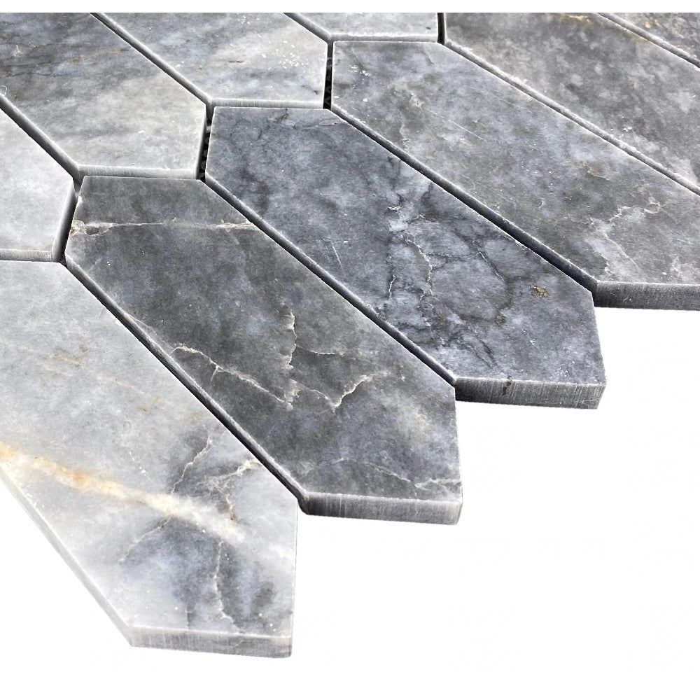 Luna Sky Marble Strada on 12" x 12" Mesh Mosaic Tile