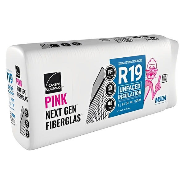 Owens Corning R-19 Un-Faced Fiberglass Insulation Batts (All Sizes)
