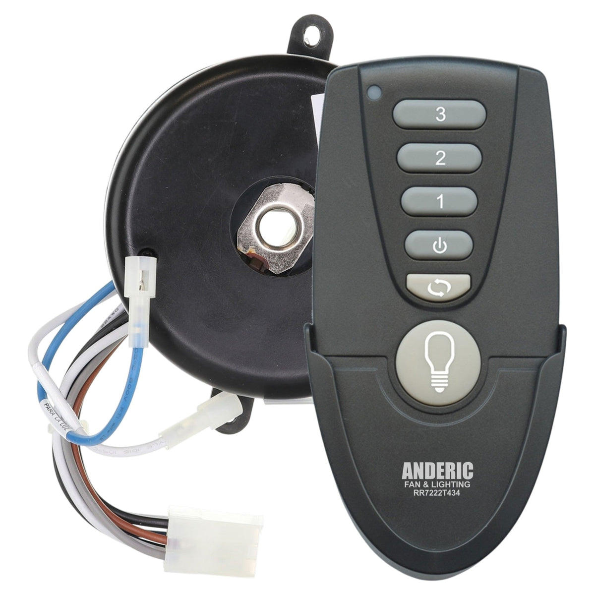 Anderic Substitute for Dan's Originals KUJCE9811 Ceiling Fan Remote Control [MR77A-RR7222T434-KIT]