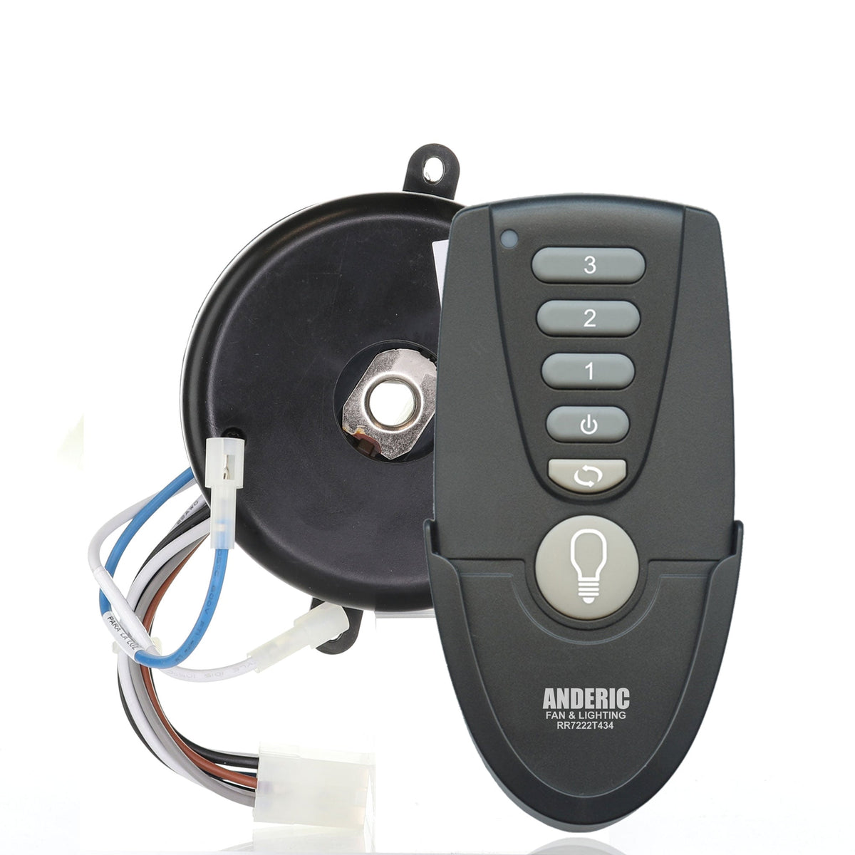 Anderic Substitute for Hunter 8511204 Ceiling Fan Receiver [MR77A-RR7222T434-KIT]