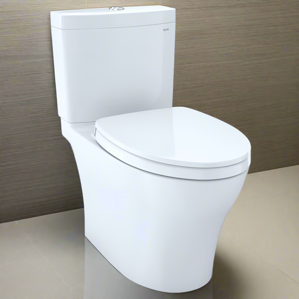 TOTO Aquia IV Dual Flush Two-Piece Toilet with Washlet+ Connection and Seat