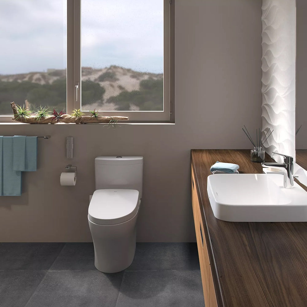 TOTO Aquia IV Dual Flush Two-Piece Toilet with Washlet+ Connection and Seat