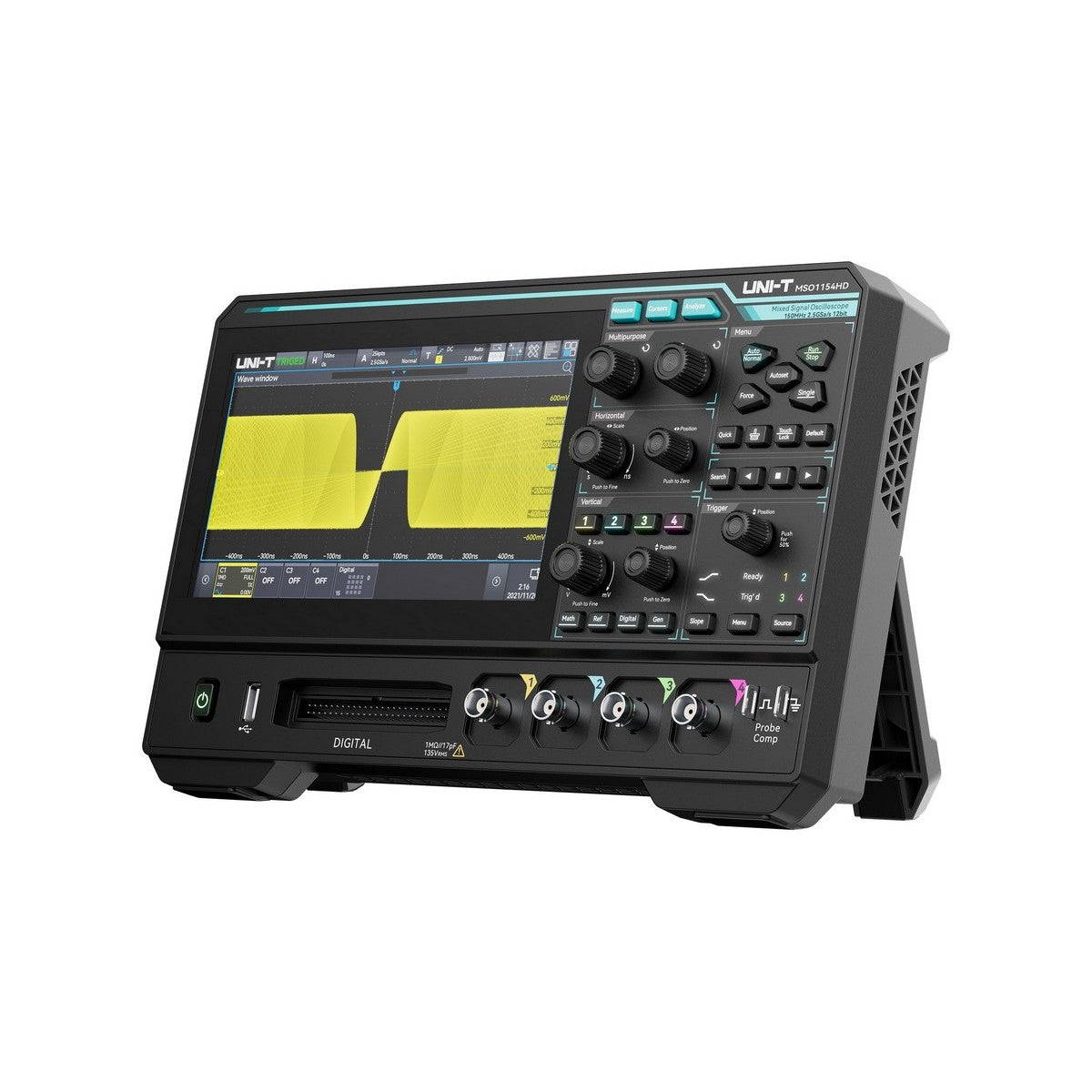 MSO1154HD 150 MHz 4Ch 12-Bit Mixed Signal Oscilloscope