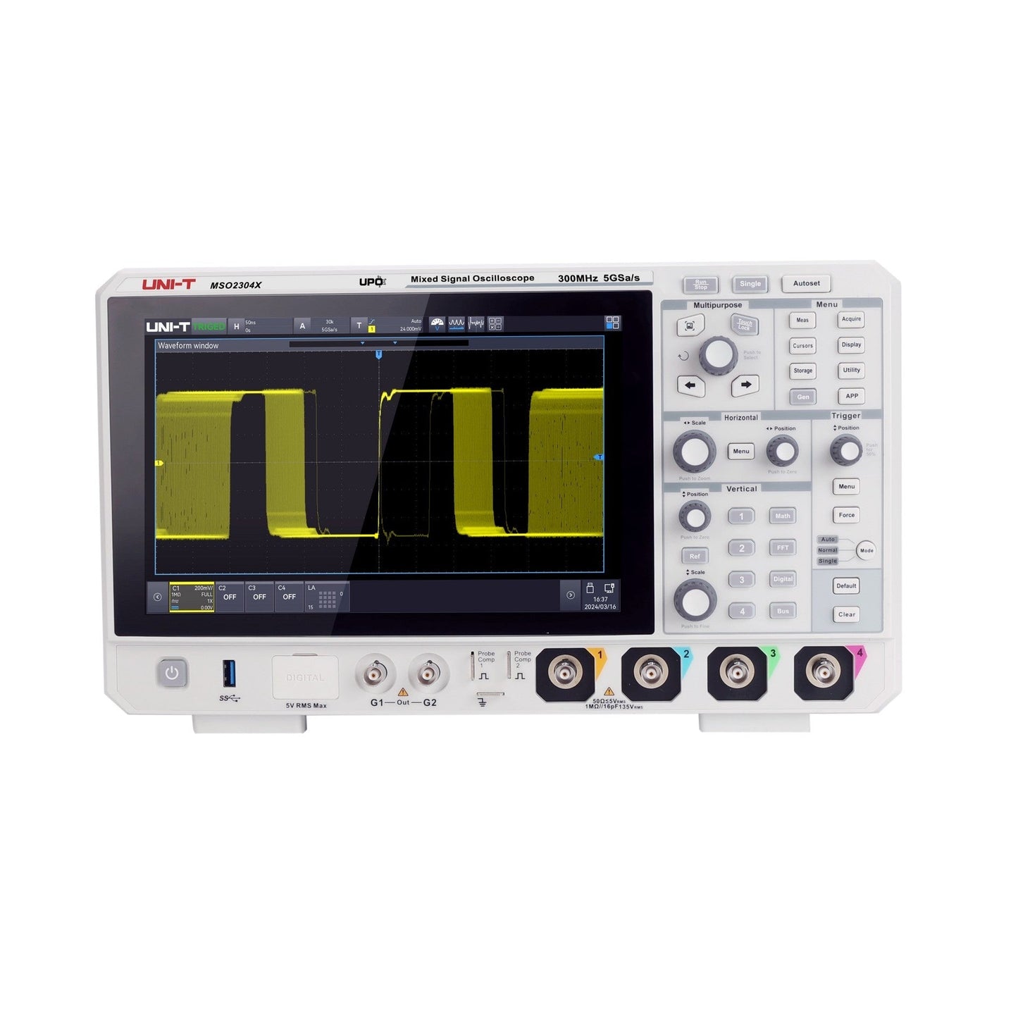 MSO2304X 300 MHz 4Ch Mixed Signal Oscilloscope