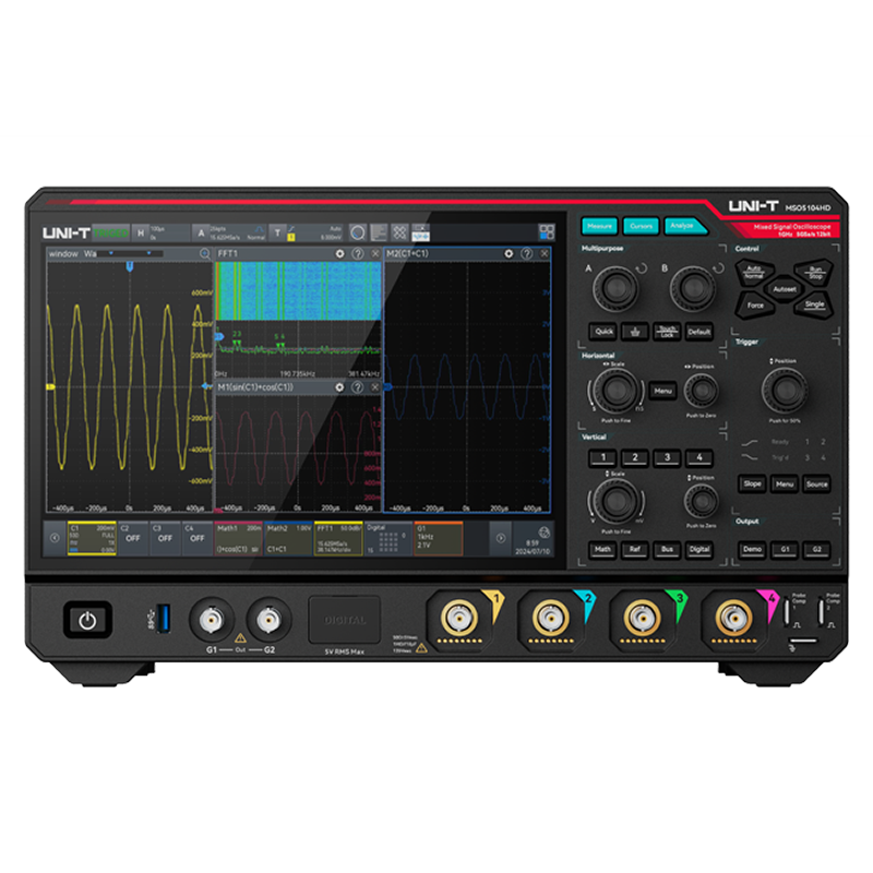 MSO5034HD 350 MHz 4Ch 12-Bit Mixed Signal Oscilloscope