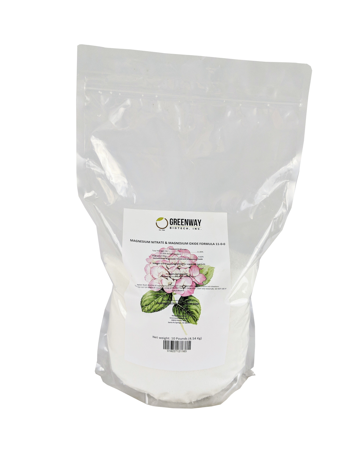 Magnesium Nitrate Fertilizer 11-0-0 with 9.6% Magnesium