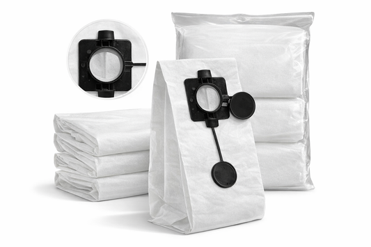 Indasa LPE45 Fleece Dust Bags – 5-Pack, 9.25 gal/35L, for E-Series Extractor (558799)