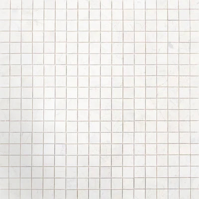 Palia White Dolomite Mosaic Tile 2"x 2" on 12" x 12" Mesh - Polished